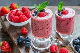 Coquetel Batida de Frutas Vermelhas