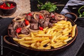 Carne de Sol com Batata Frita (400g de Carne + 400g de Batata)