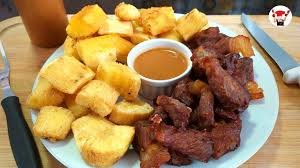 Carne de Sol com Aipim Frito (400g de Carne + 400g de Aipim)